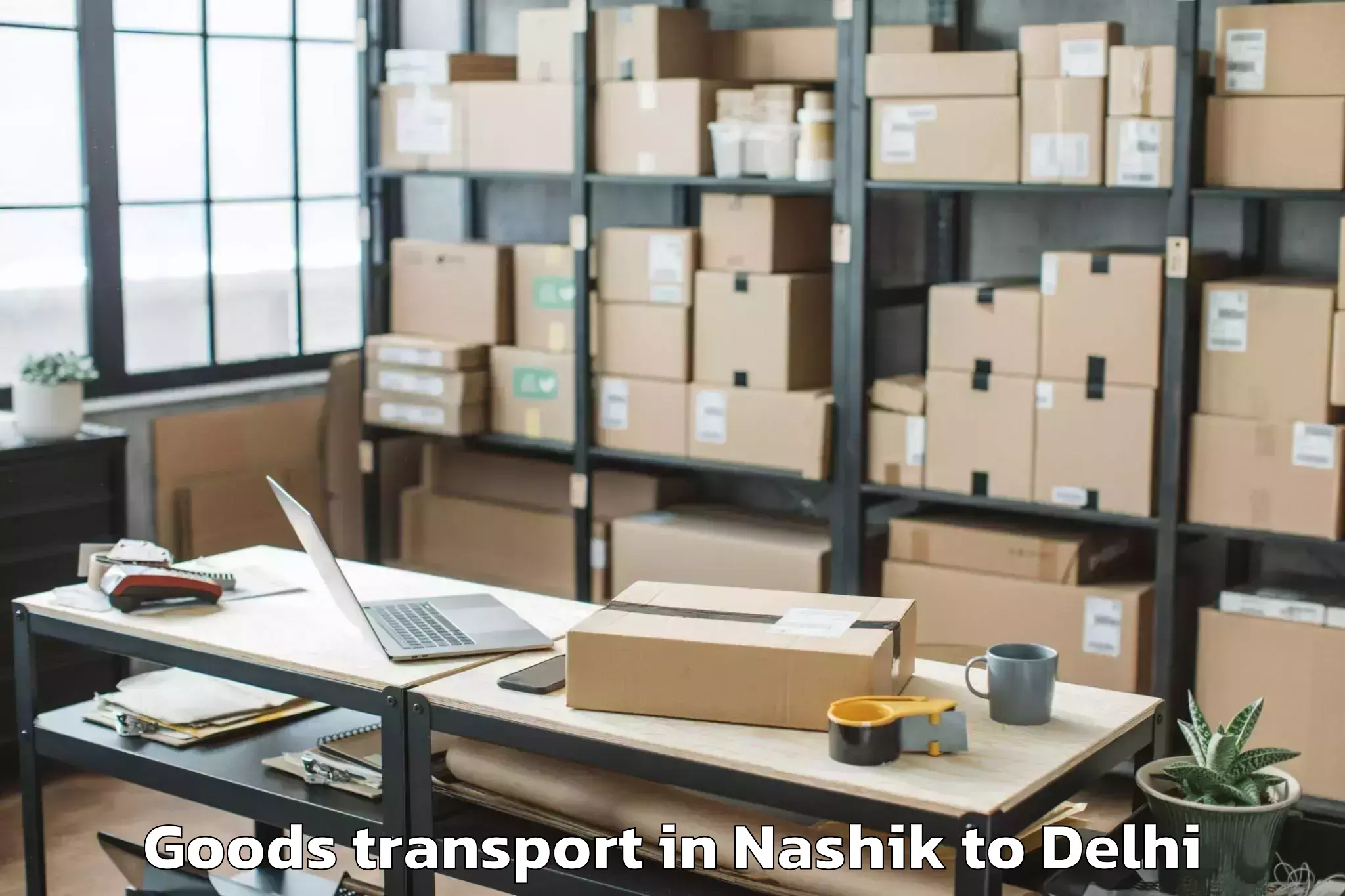 Easy Nashik to Parsvnath Mall Inderlok Goods Transport Booking